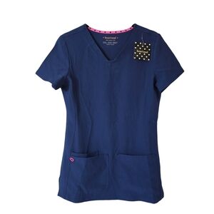 HeartSoul Medical Scrub Top Womens XXS